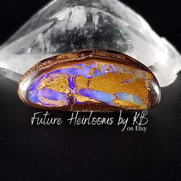 Australian Yowah Opal * 26.47 x 11.90 x 7.05mm * MKO4B7 * Boulder opal cab - Picture 1 of 11
